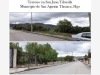 Terreno en venta en San Juan Tilcuautla, San Agustín Tlaxiaca, Hidalgo