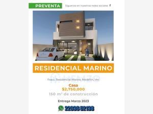 Casa en venta en Residencial Marino, Medellín de Bravo, Veracruz de Ignacio de la Llave