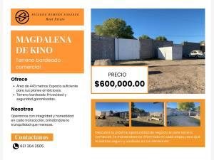 Terreno en venta en Arnulfo Javalera García, Magdalena, Sonora