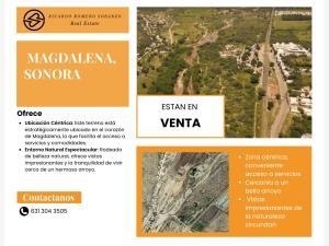 Terreno en venta en Francisco Campillo, Magdalena, Sonora