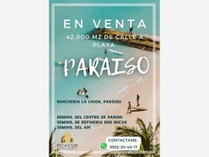 Terreno en venta en La Unión 1ra. Sección (Amatillo), Paraíso, Tabasco