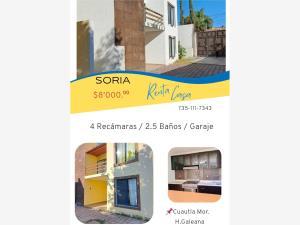 Casa en renta en Hermenegildo Galeana, Cuautla, Morelos