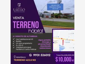 Terreno en venta en Primero de Mayo, Centro, Tabasco