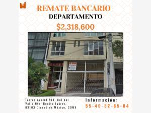 Departamento en remate en Del Valle Norte, Benito Juárez, Ciudad de México