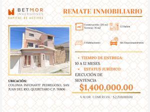 Casa en remate en Infonavit Pedregoso, San Juan del Río, Querétaro