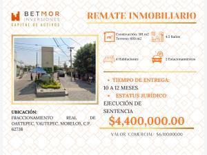 Casa en remate en Real de Oaxtepec, Yautepec, Morelos