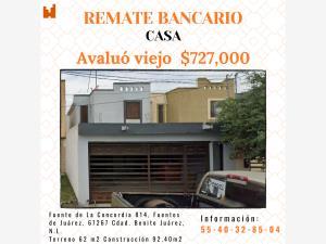 Casa en remate en Fuentes de Juárez, Juárez, Nuevo León