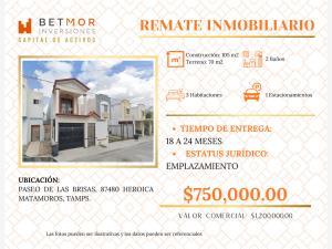 Casa en remate en Paseo de las Brisas, Matamoros, Tamaulipas