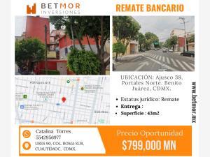 Departamento en remate en Portales Norte, Benito Juárez, Ciudad de México