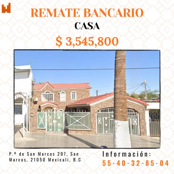 Casa en remate en San Marcos, Mexicali, Baja California