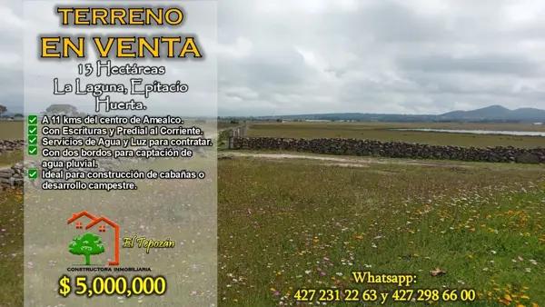 Terreno en venta en La Soledad, Amealco de Bonfil, Querétaro