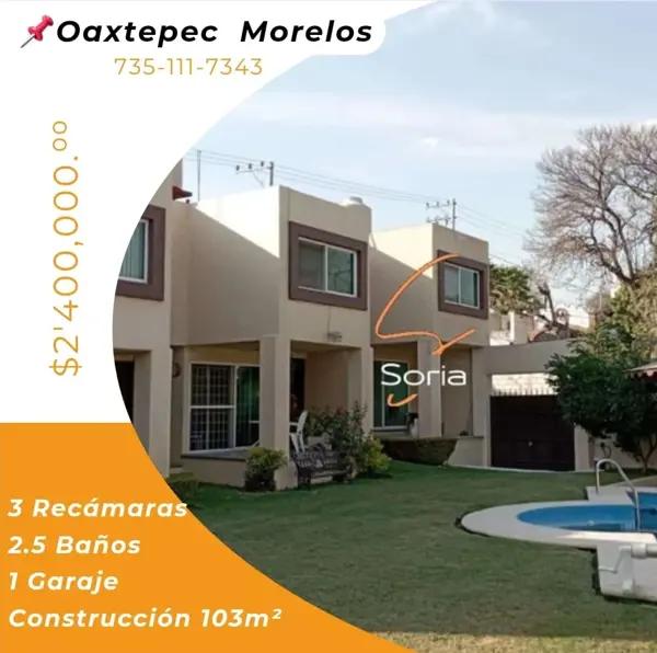 Casa en venta en Oaxtepec Centro, Yautepec, Morelos