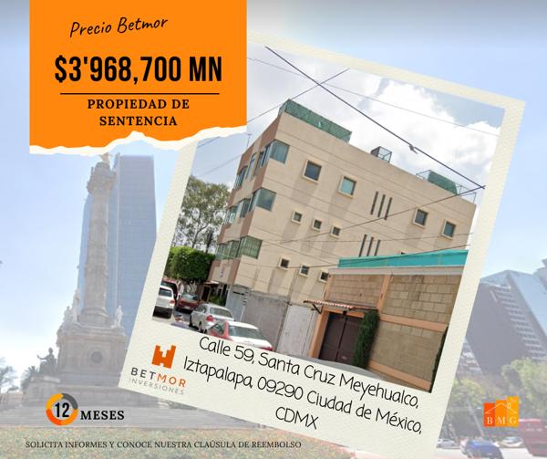 Edificio en remate en Santa Cruz Meyehualco, Iztapalapa, Ciudad de México