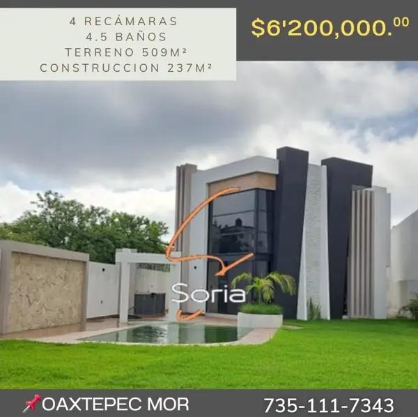 Casa en venta en Altos de Oaxtepec, Yautepec, Morelos