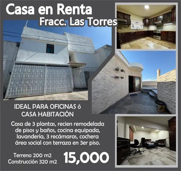 Casa en renta en Residencial las Torres, Torreón, Coahuila de Zaragoza