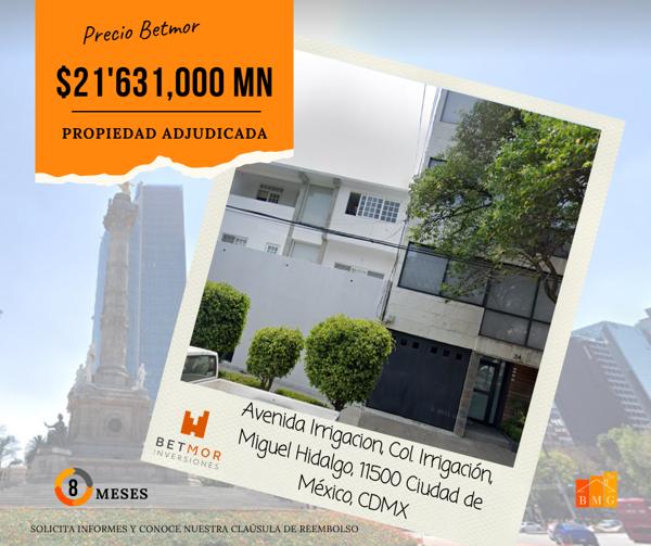Casa en remate en Irrigacion, Miguel Hidalgo, Ciudad de México