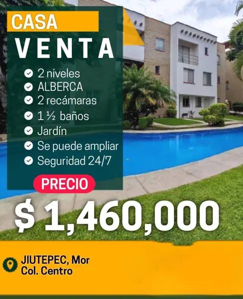 Casa en venta en Centro Jiutepec, Jiutepec, Morelos