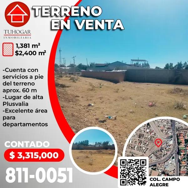 Terreno en venta en Campo Alegre, Durango, Durango