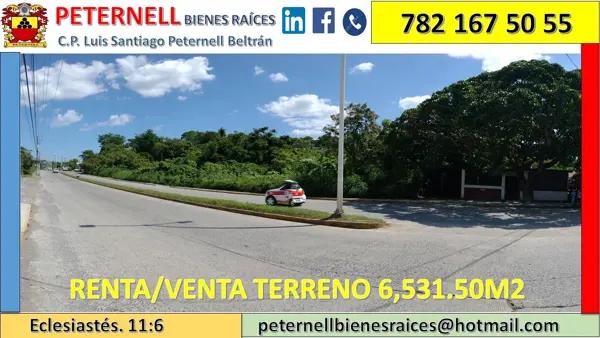Terreno en venta y renta en Rafael Hernandez Ochoa, Tuxpan, Veracruz de Ignacio de la Llave