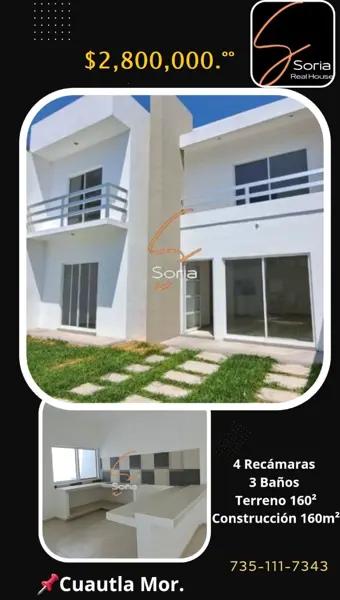 Casa en venta en Hermenegildo Galeana, Cuautla, Morelos