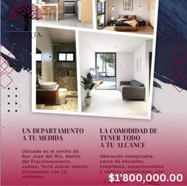 Departamento en venta en Benito Juarez, San Juan del Río, Querétaro