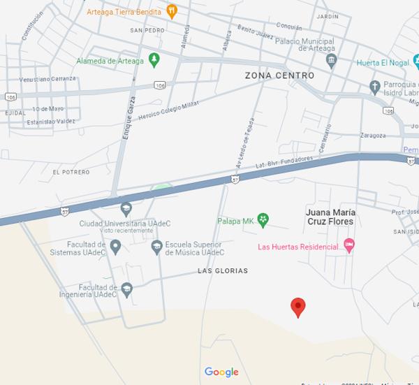 Terreno en venta en Las Huertas, Arteaga, Coahuila de Zaragoza