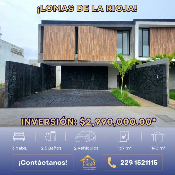 Casa en venta en Lomas de la Rioja, Alvarado, Veracruz de Ignacio de la Llave