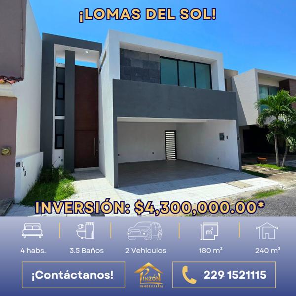 Casa en venta en Lomas del Sol, Alvarado, Veracruz de Ignacio de la Llave