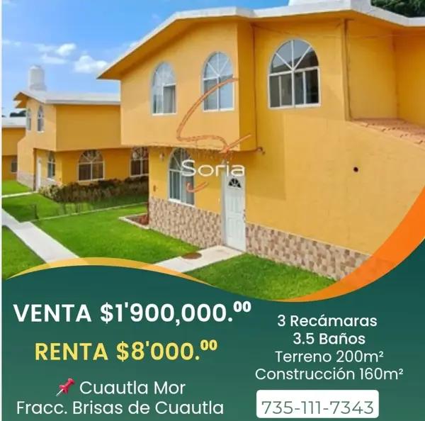 Casa en venta en Brisas de Cuautla, Cuautla, Morelos