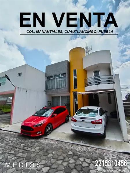Casa en venta en Manantiales, San Pedro Cholula, Puebla