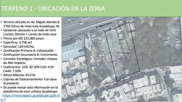 Terreno en venta en Torres de Linda Vista, Guadalupe, Nuevo León