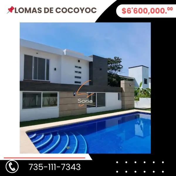 Casa en venta en Lomas de Cocoyoc, Atlatlahucan, Morelos