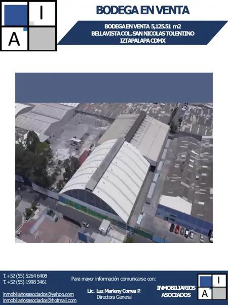 Bodega en venta en San Nicolas Tolentino, Iztapalapa, Ciudad de México