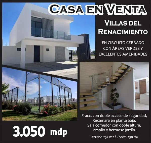 Casa en venta en Villas del Renacimiento, Torreón, Coahuila de Zaragoza