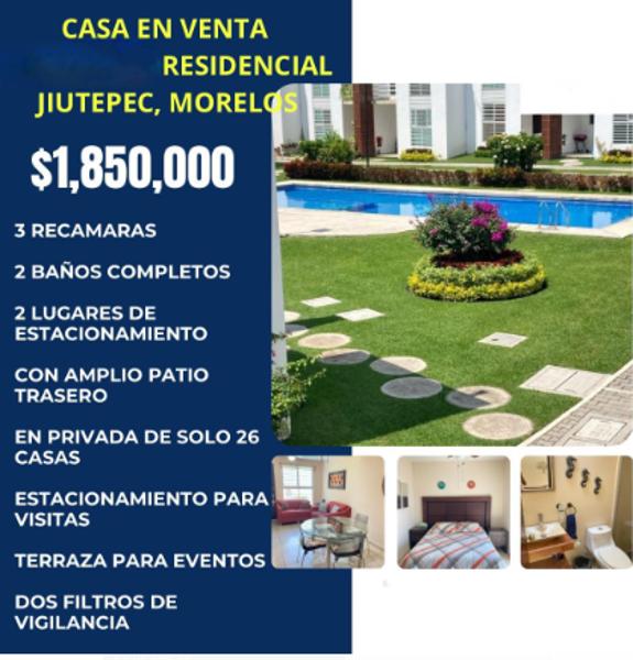 Casa en venta en Centro Jiutepec, Jiutepec, Morelos Casa en venta en Centro Jiutepec, Jiutepec, Morelos