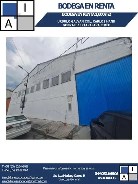 Bodega en renta en Carlos Hank Gonzalez, Ecatepec de Morelos, México