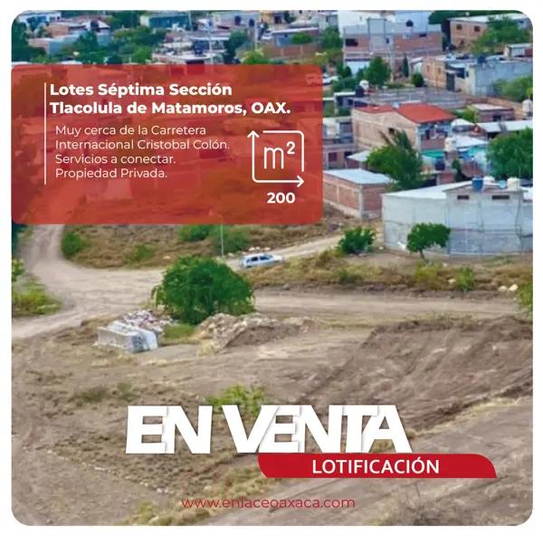 Terreno en venta en Sección Séptima, Tlacolula de Matamoros, Oaxaca