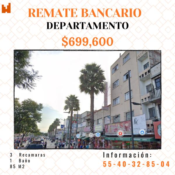 Departamento en remate en Villa Gustavo A. Madero, Gustavo A. Madero, Ciudad de México