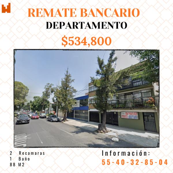 Departamento en remate en Tepeyac Insurgentes, Gustavo A. Madero, Ciudad de México
