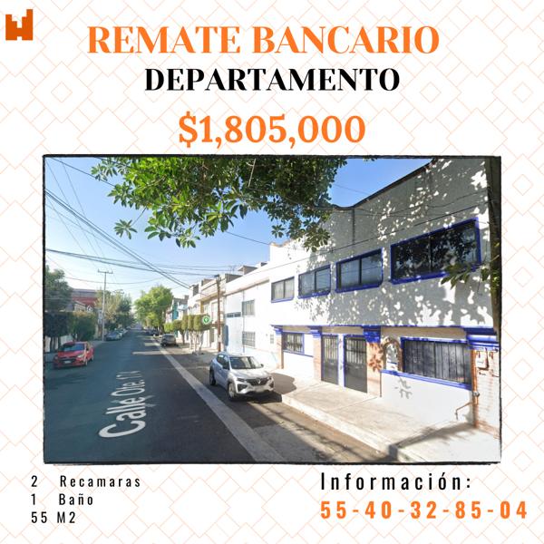 Departamento en remate en Moctezuma 2a Sección, Venustiano Carranza, Ciudad de México