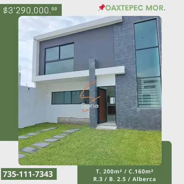Casa en venta en Oaxtepec Centro, Yautepec, Morelos