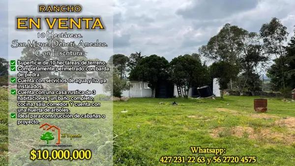 Finca-Rancho en venta en San Miguel Dehetí, Amealco de Bonfil, Querétaro