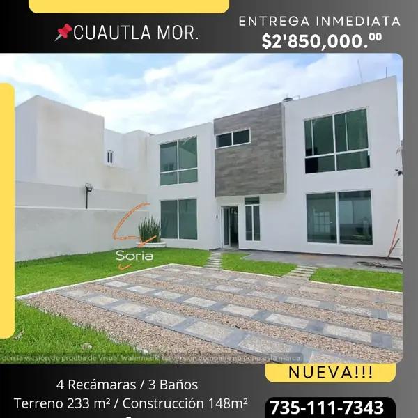 Casa en venta en Casasano, Cuautla, Morelos