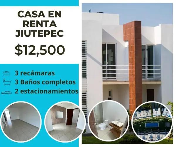 Casa en renta en Centro Jiutepec, Jiutepec, Morelos