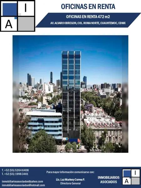 Oficina en renta en Roma Norte, Cuauhtémoc, Ciudad de México