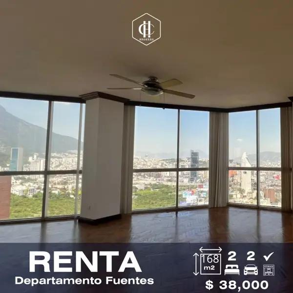 Departamento en renta en Fuentes del Valle, San Pedro Garza García, Nuevo León
