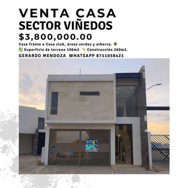 Casa en venta en Los Viñedos, Torreón, Coahuila de Zaragoza