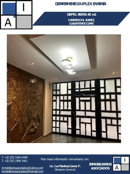 Departamento en renta en Juarez, Cuauhtémoc, Ciudad de México
