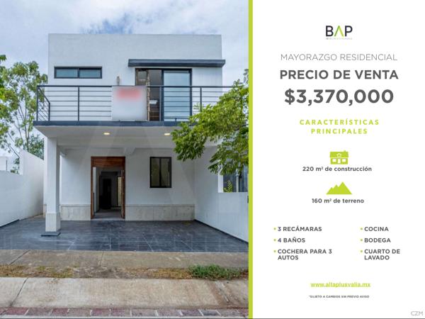 Casa en venta en El Mayorazgo Residencial, León, Guanajuato