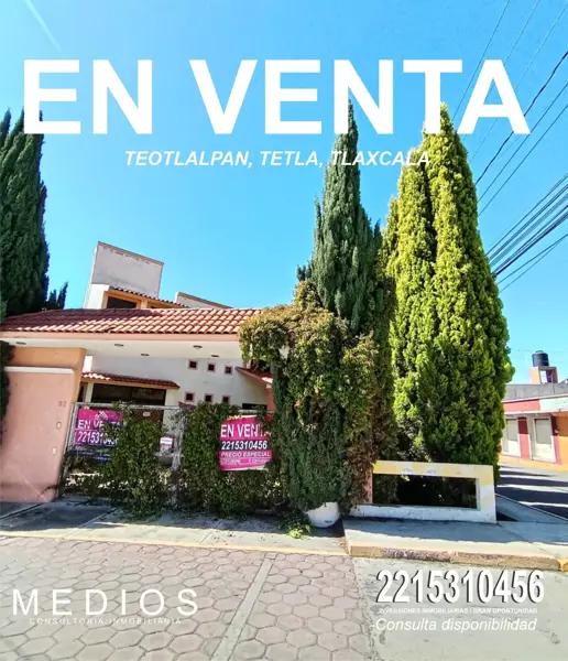 Casa en venta en Teotlalpan, Tetla de la Solidaridad, Tlaxcala